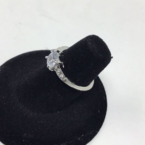 3/4 Carat Round CZ 4-Prong Engagement Ring (H15) - Picture 4 of 6